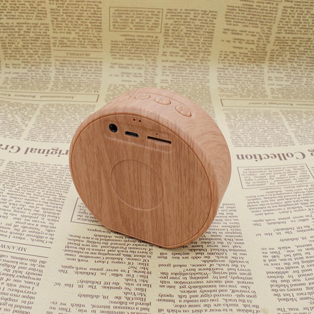 Compact Mini Wood Bluetooth Speaker: Portable Wireless Sound for Outdoor Adventures, with AUX and TF Support! - Riva's Treasure 