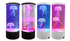 LED Jellyfish Aquarium Lamp Night Light USB Powered - Riva's Treasure 