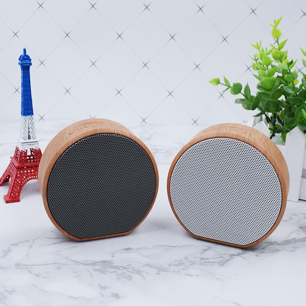 Compact Mini Wood Bluetooth Speaker: Portable Wireless Sound for Outdoor Adventures, with AUX and TF Support! - Riva's Treasure 