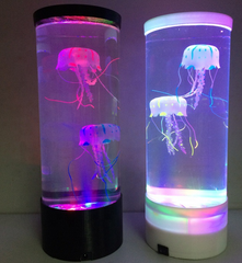 LED Jellyfish Aquarium Lamp Night Light USB Powered - Riva's Treasure 