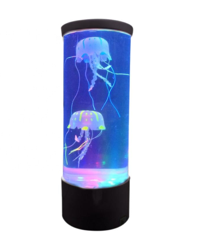 LED Jellyfish Aquarium Lamp Night Light USB Powered - Riva's Treasure 