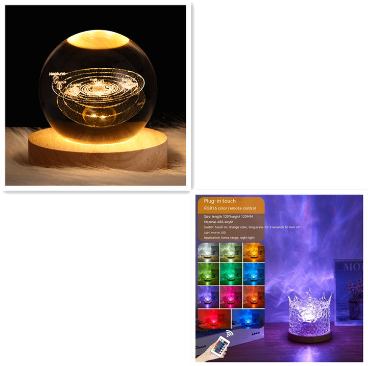 LED Water Ripple Ambient Night Light - Riva's Treasure 