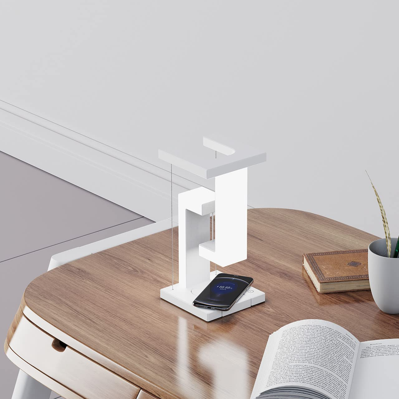 Creative Smartphone Wireless Charging Suspension Table Lamp - Riva's Treasure 