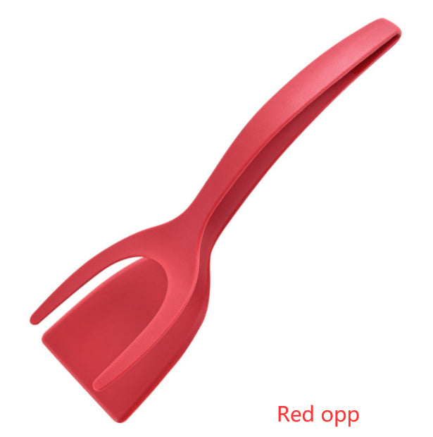 2 In 1 Grip And Flip Tongs Overturned Kitchen Accessories - Riva's Treasure 