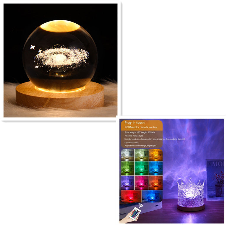 LED Water Ripple Ambient Night Light - Riva's Treasure 