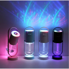 Projection Night Light USB Air Humidifier: Magic Shadow Mini Office & Car Mist Maker with Air Purification - Riva's Treasure 