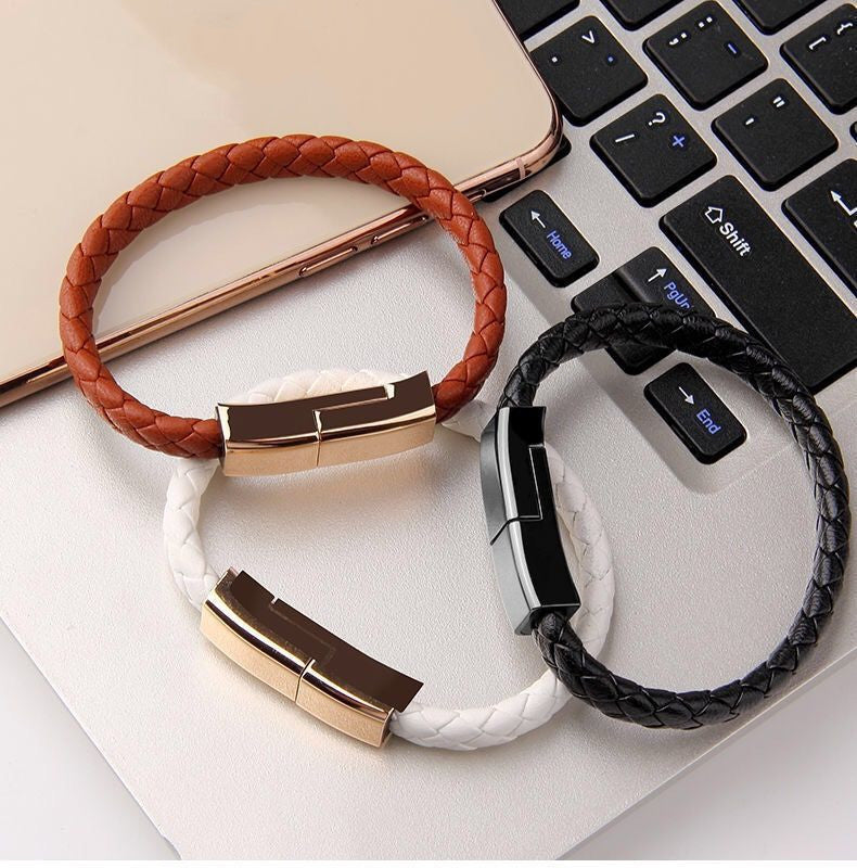 Stylish Bracelet USB Charging Cable for iPhone 14/13 Max & Android - Versatile Data Transfer and Charging Solution - Riva's Treasure 