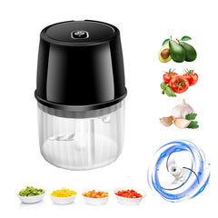 Compact USB Rechargeable Electric Garlic Press & Food Chopper - Your Portable Kitchen Gadget Solution! - Riva's Treasure 