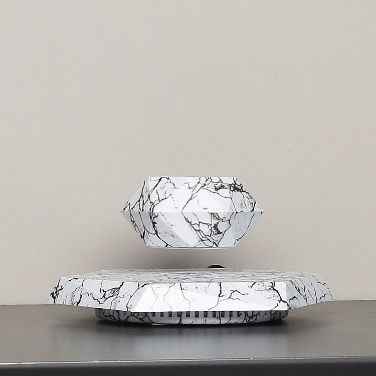 Marble Floating Magnetic Levitation Bonsai Planter – Unique Home & Office Decor Gift - Riva's Treasure 