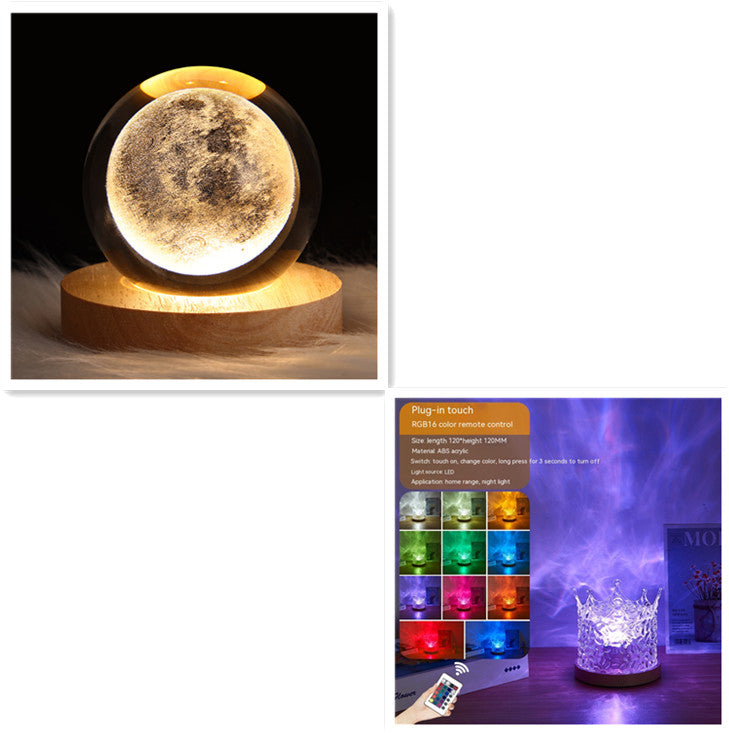 LED Water Ripple Ambient Night Light - Riva's Treasure 