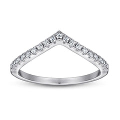 S925 Silver Women's Simple Fashion V-shaped Ring - Riva's Treasure 