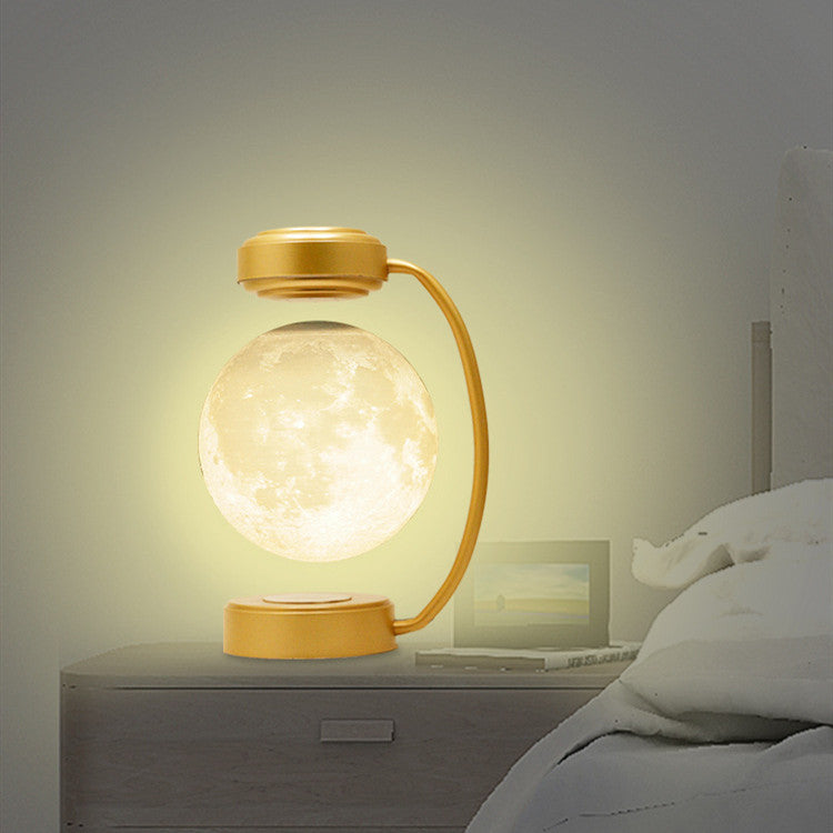 3D Levitating LED Moon Lamp - Wireless, Rotating, and Perfect for Any Space! - Riva's Treasure 