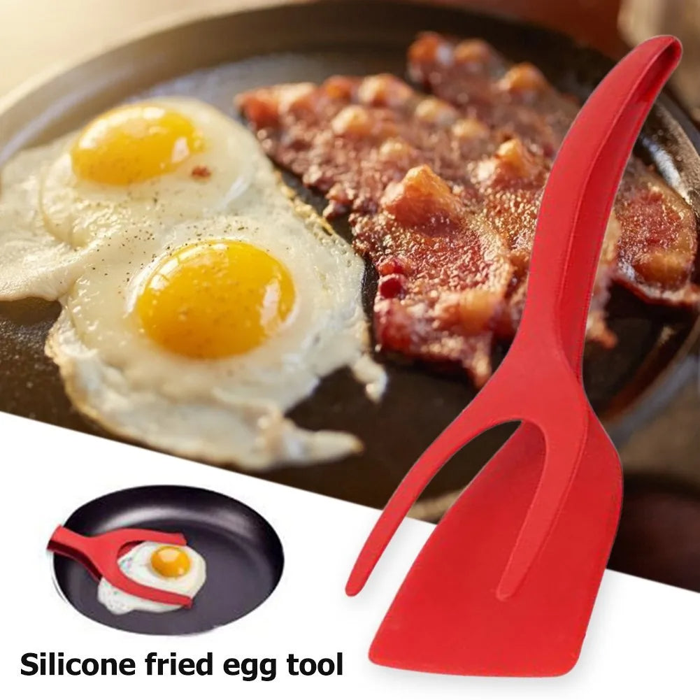 2 In 1 Grip And Flip Tongs Overturned Kitchen Accessories - Riva's Treasure 