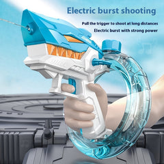 Shark Attack Fun: Fully Automatic Electric Water Gun for Endless Summer Play - Riva's Treasure 