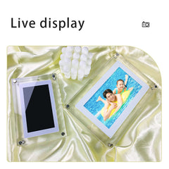 Acrylic Digital Picture Frame with 1GB Storage, Battery & Vertical Display - Perfect Gift for Loved Ones - Riva's Treasure 